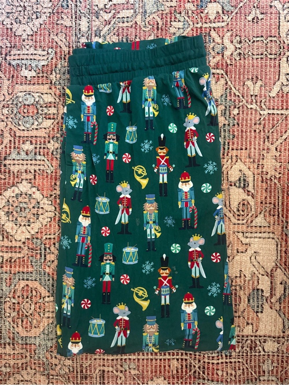 Little Sleepies Green Nutcracker Jogger Pants